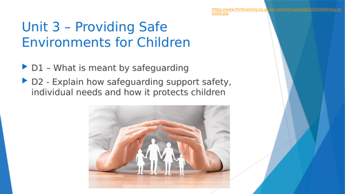 NCFE Cache L3 Childcare and Education Unit 3 Safe environments / safguarding