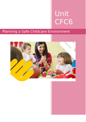 Unit CFC6 Planning A Safe Childcare Environment