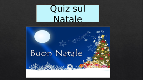 Italian Christmas Quiz