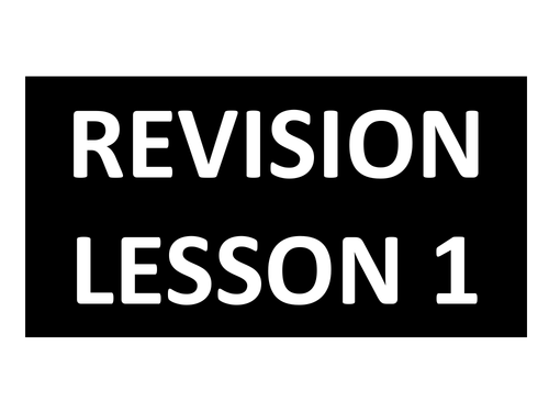Cambridge IGCSE Section 1 Revision Pack