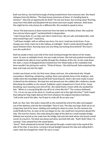 year 6 cliffhanger story model text