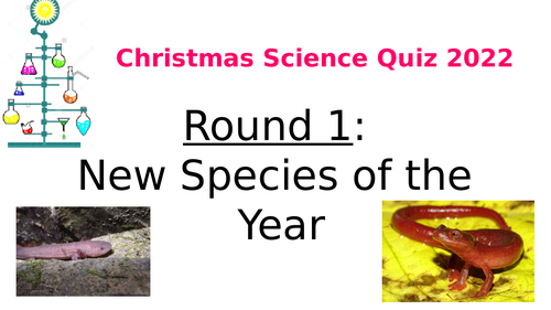 Science Christmas Quiz 2022