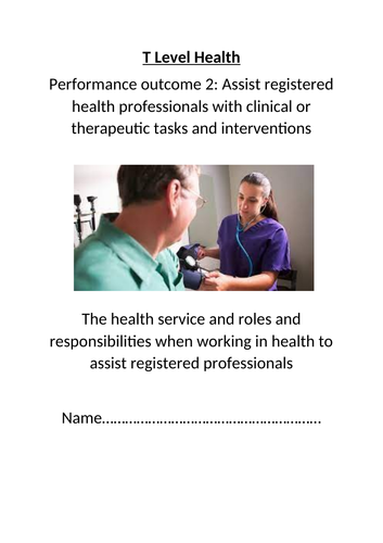 P02: Assist registered health professionals workbook