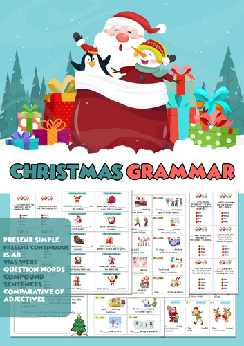 Christmas Grammar Activity | Fun Holiday Grammar Worksheet & Literacy Lesson