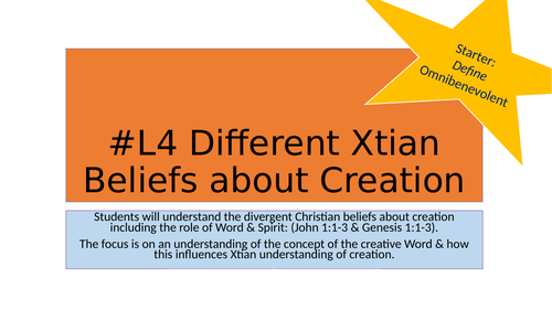 aqa-rs-l4-different-christian-beliefs-about-creation-teaching-resources