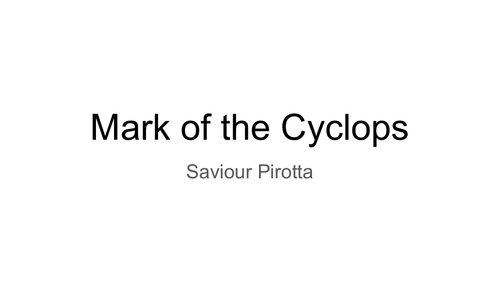 Mark of the Cyclops Chapter Summaries