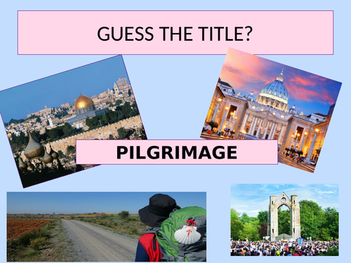 AQA RS GCSE: #L8 Christian Pilgrimage