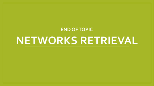 Networks retrieval