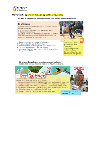 Dynamo 1 Mod 3 Lesson 5 tu aimes faire ca