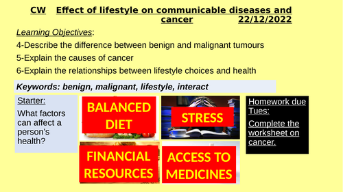 Health issues and communicable diseases GCSE