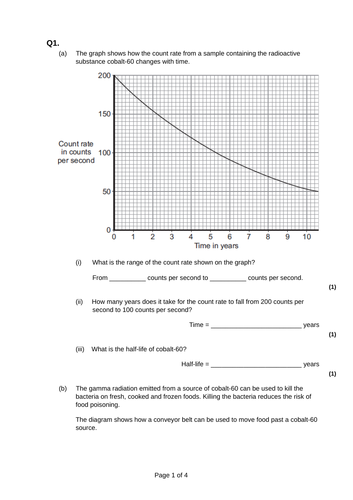 Contamination and radiation | Teaching Resources