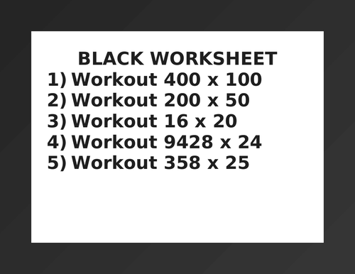 BLACK WORKSHEET 13