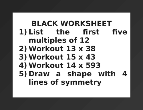 BLACK WORKSHEET 35