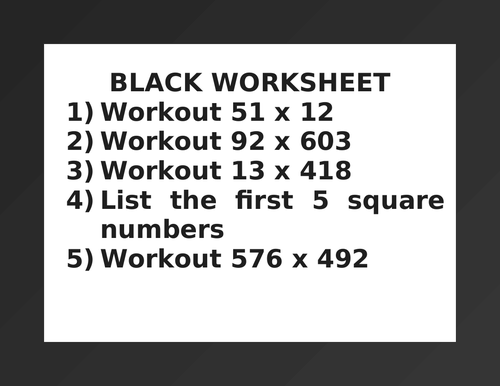 BLACK WORKSHEET 48