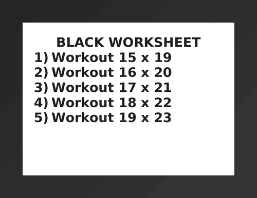 BLACK WORKSHEET 51