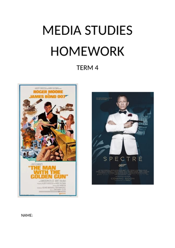 Eduqas GCSE Media Film Marketing and Industry Revision and Homework Booklet
