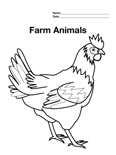 Farm Animals Coloring Sheets (6) | Teaching Resources