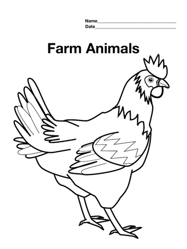 Farm Animals Coloring Sheets (6)