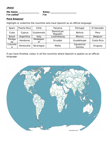 Introduction - Hola Year 7/ Primary lesson with song