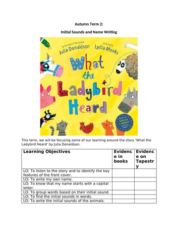 What the Ladybird Heard - Sequence of Learning