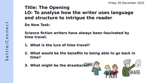 A Sound of Thunder by Ray Bradbury (Lesson Powerpoints)