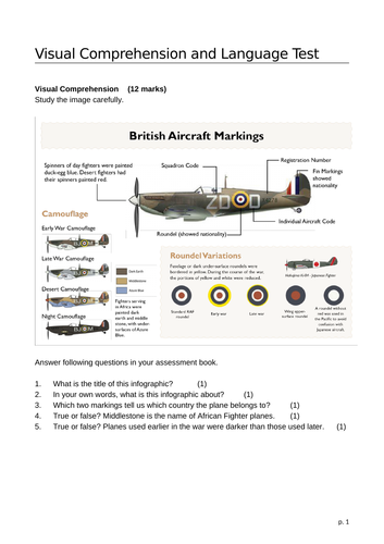 Reading Comprehension WWII Aircraft