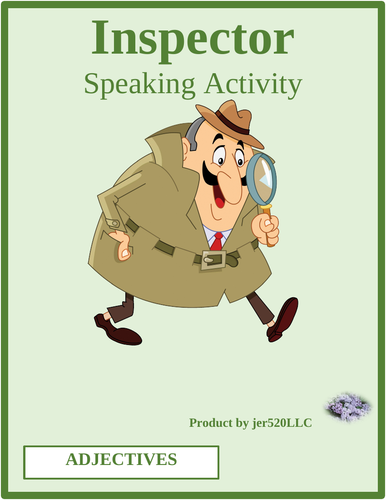 Adjectives in English Inspector Speaking Activity
