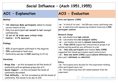 Asch Summary Card