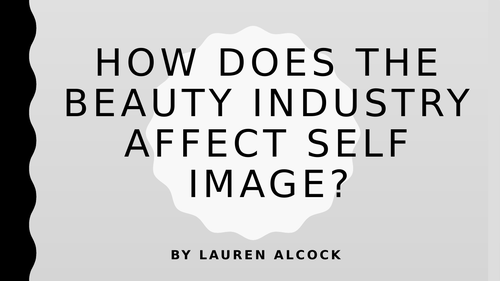 Media Impact On Body Image Presentation Teaching Resources