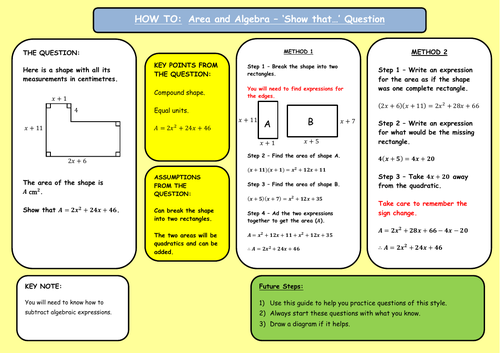 Area and Algebra "Impossible Question" How To Guide