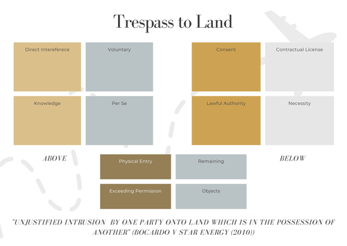 A-Level Law: Trespass to Land Crib Sheet - Eduqas Tort Law