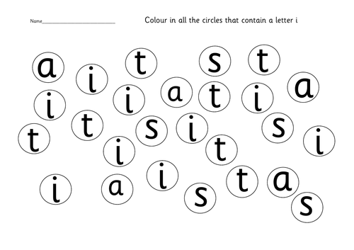 Colour the circle that contains...