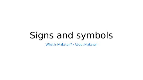 Signs and symbols - baptism