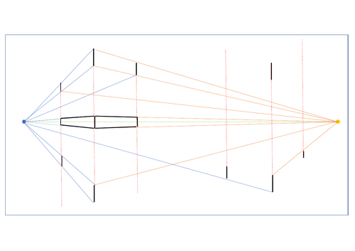 Two point perspective drawing