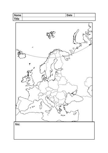 Blank Europe Map