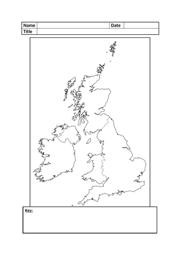 Blank UK Map