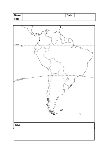 Blank South America
