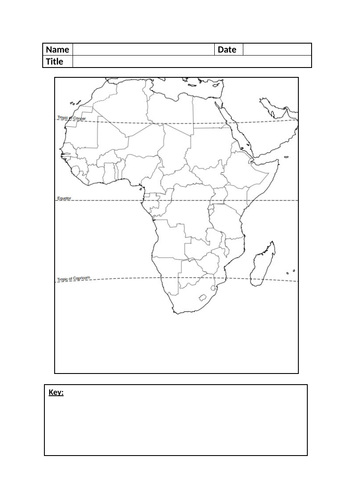 Blank Africa Map