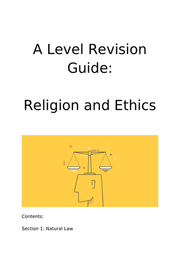 OCR Religious Studies: Ethics Revision Guide - Alevel