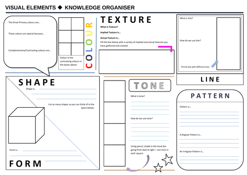 Visual Elements worksheet