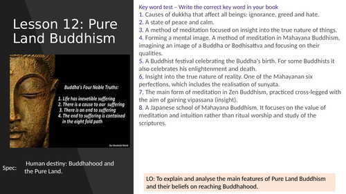 Lesson 12: Pure Land Buddhism