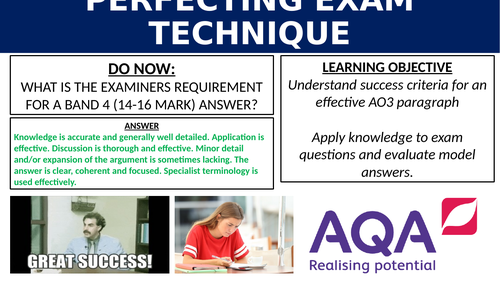 Year 12 Psychology Exam Skills