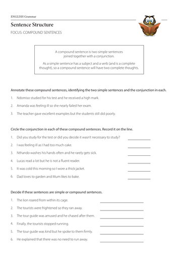 Compound Sentences English Grammar