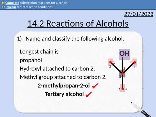 OCR AS Chemistry: Reactions of Alcohols
