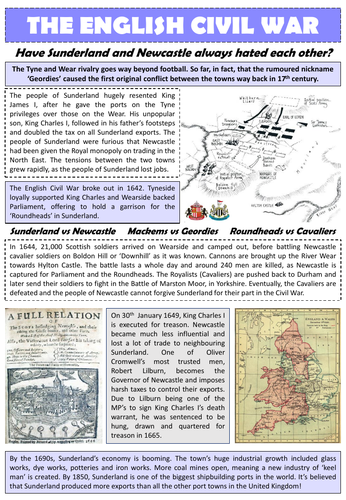 English Civil War in Sunderland and Newcastle