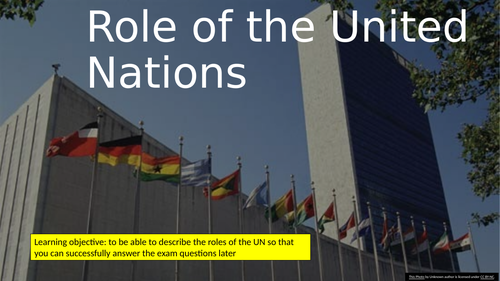 Role of the United Nations