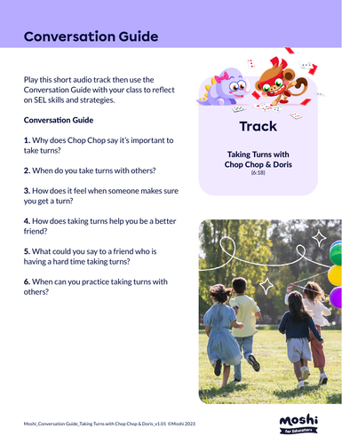 SEL - Taking Turns with Chop Chop & Doris - Activity