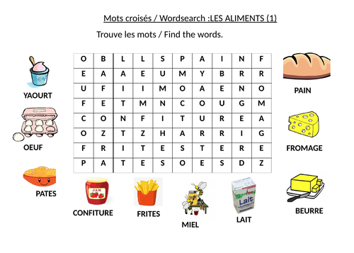 Les fruits ,les legumes, les animaux,  les aliments