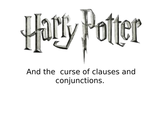 Harry Potter Conjunction Lesson | Teaching Resources