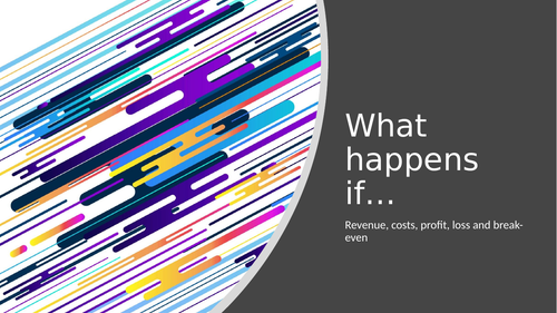 Revenues, costs and profits activities